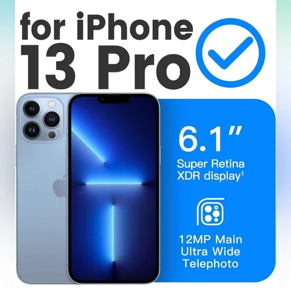 iPhone 13 Pro Slim Clear Case - Military Grade Protective Bumper - Not Yellowing - Picture 2 of 8